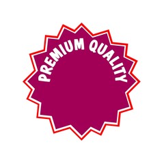 Premium quality web icon 3d. An isolated label, sticker graphic in pink star in white letters. Business advertising and finance promotion