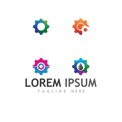 Gear Logo Template vector icon