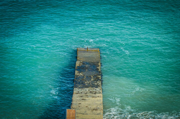 pool in the sea