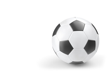 Soccer or football ball isolated on white background