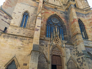 Église Saint-Martin dans la ville de Colmar en Alsace