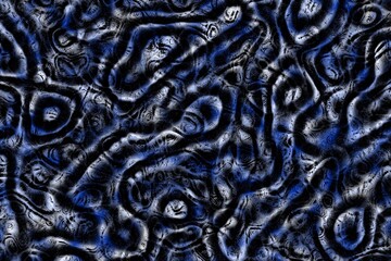 design amazing blue monstrous tissue digitally drawn texture illustration