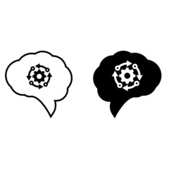 Creativity vector icon set. idea related illustration sign collection. innovation symbol or logo.