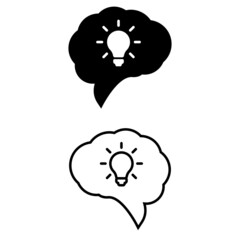 Creativity vector icon set. idea related illustration sign collection. innovation symbol or logo.