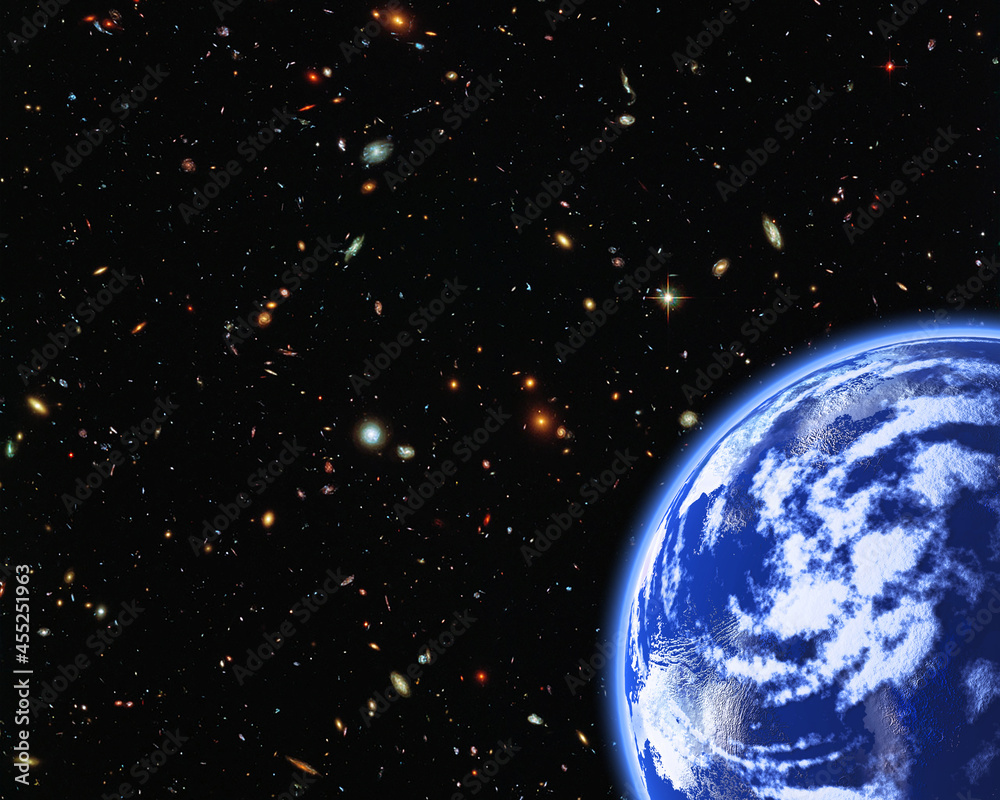 Canvas Prints magnificent earth in outer space. the elements of this image furnished by nasa.