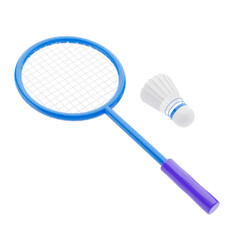 sport 3d render icon badminton