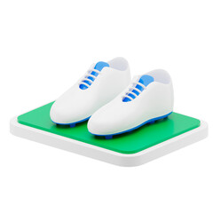 sport 3d render icon football shoes