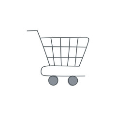 ecommerce shopping Cart icon in color icon, isolated on white background 