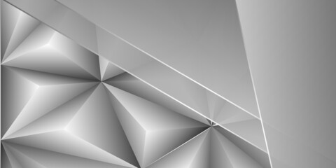 Modern grey triangle background