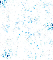 Watercolor blue splash and spray background for design