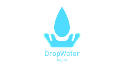 Premium vector waterdrop logo design