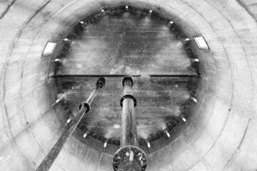 Inside an old water pump tower in rural Australia