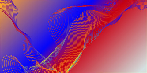 abstract colorful background with waves