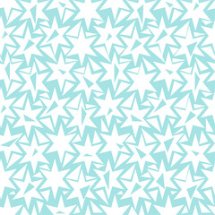 Vector seamless background with abstract geometric patterns of triangles and stars. Blank for printing and design