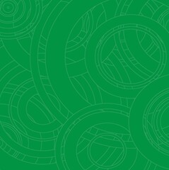 abstract green background with circles