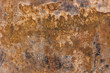 Grunge rusted metal texture, rust, and oxidized metal background. Old metal iron panel