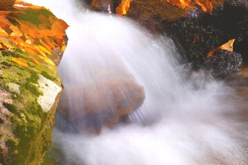 waterfall in the mountains