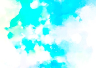 幻想的なキラキラ水色の水彩テクスチャ背景