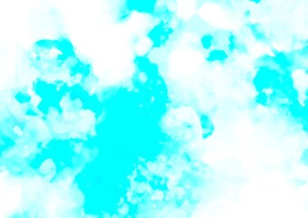 幻想的なキラキラ水色の水彩テクスチャ背景
