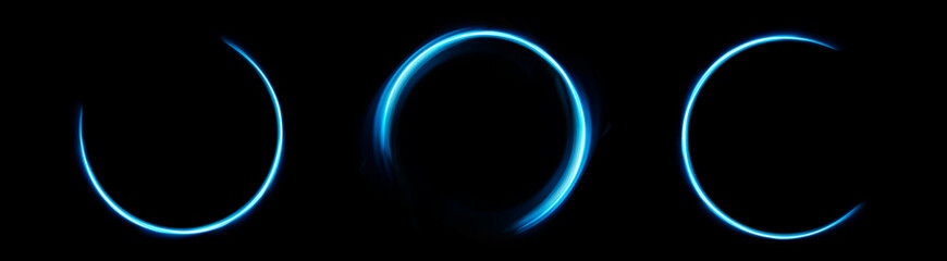 Easy to add lens flare effects for overlay designs or screen blending mode to make high-quality images. Set of abstract sun burst, digital flare, iridescent glare over black background.