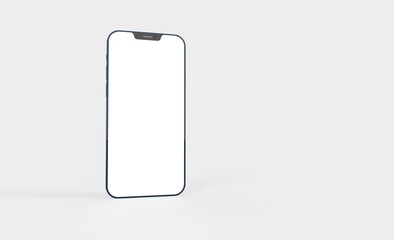 smartphone  With Blank Screen in 3d