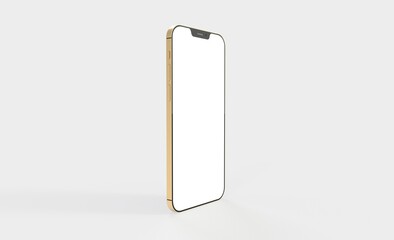smartphone  With Blank Screen in 3d