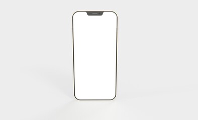 smartphone  With Blank Screen in 3d