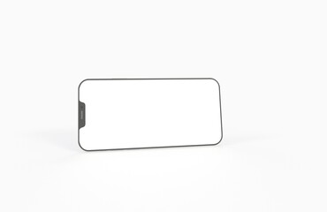 smartphone  With Blank Screen in 3d