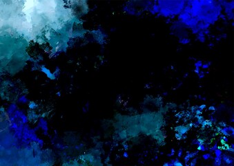 深海の幻想的な水色キラキラ宝石テクスチャ背景