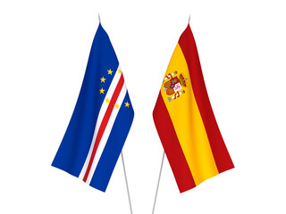Spain and Republic of Cabo Verde flags