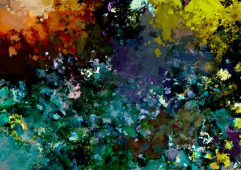 Obraz na płótnie Canvas 幻想的な水彩の水色テクスチャ背景 