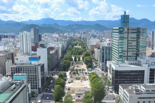 札幌　大通公園　景観　景色　観光　旅行　　