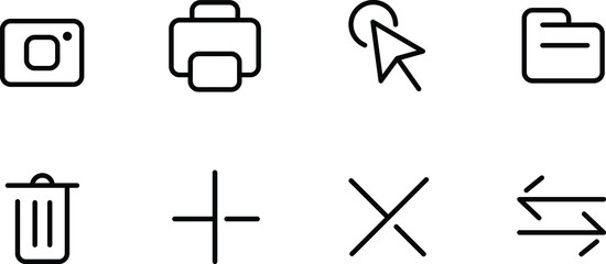 set of icons for web