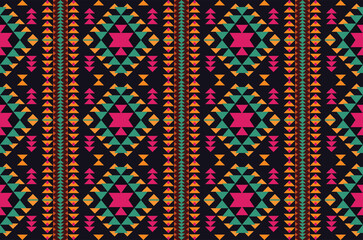  Geometric ethnic oriental ikat pattern traditional Design for background,fabric,wrapping,clothing,wallpaper,Batik,carpet,embroidery style.