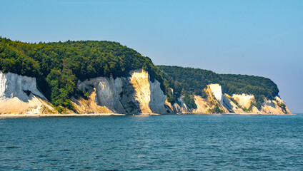 Insel Rügen an der Ostsee,  Ostseeküsten Landschaft,     Ostseebad, Königstuhl   Kreidefelsen   Postkarten Landschaft   