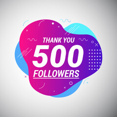 Thank You 1000 Followers Congratulation Banner