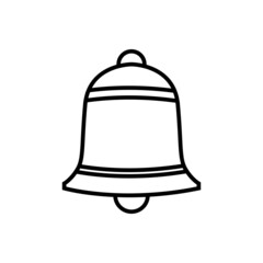 Bell vector icon. Notification. alarm illustration sign. alarm symbol. reminder logo.
