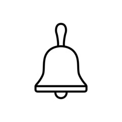 Bell vector icon. Notification. alarm illustration sign. alarm symbol. reminder logo.
