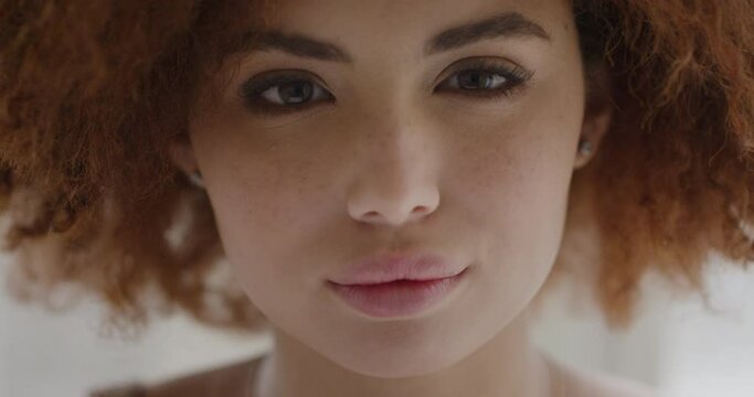 Portrait sad young woman with mental health anxiety 
