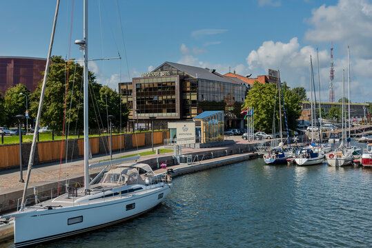 Yacht port in Liepaja.