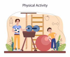 Healthy lifestyle class. Idea of life safety and health care education