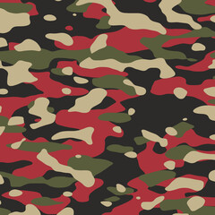 Seamless camouflage texture on textile clothes  For design wallpaper, wrapping paper, fabric.