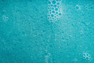 Abstract photo showing blue bubbles pattern. Photo taken in macro photography.