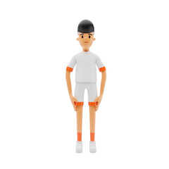 sport 3d render icon man athlete
