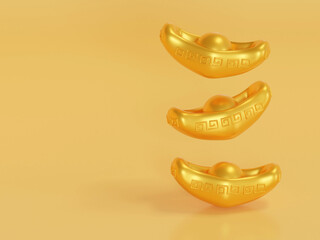 Fototapeta premium Chinese New Year with cute Translation: Wish you good fortune on the coming year 3d rendering