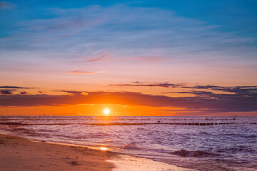 Sonnenuntergang an der Ostsee in Kühlungsborn