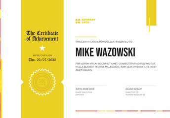 Obraz premium modern victorian classic Certificate Diploma Award for acknowledge in some degree or achievement
