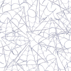 Spider web watercolor seamless pattern. Template for decorating designs and illustrations.