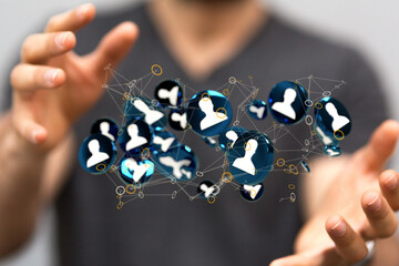 Unity group and teamwork concept