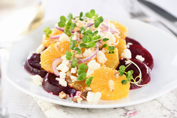 Orange beet salad